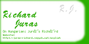 richard juras business card